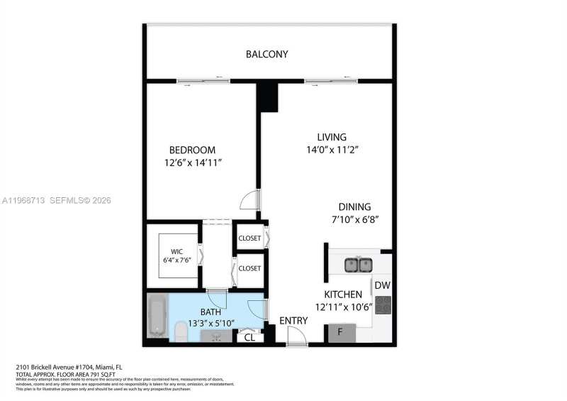 2101 Brickell Ave # 1704, Miami FL 33129