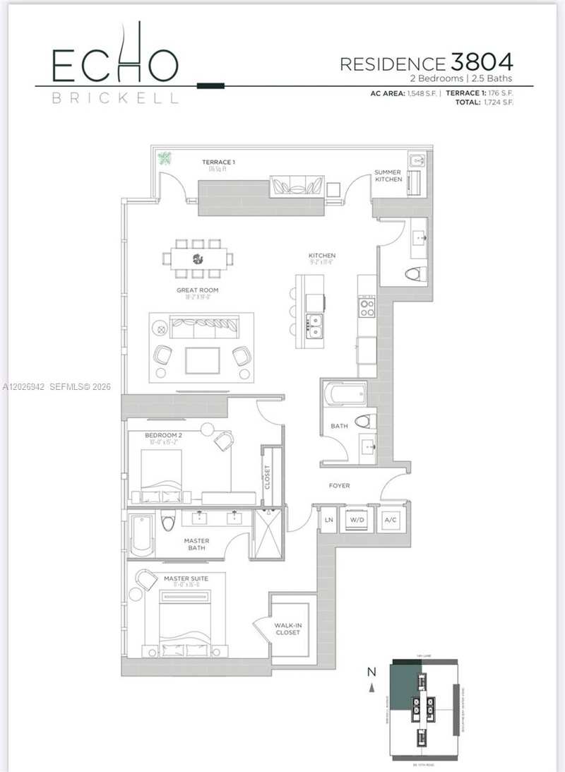 1451 Brickell Ave # 3804, Miami FL 33131
