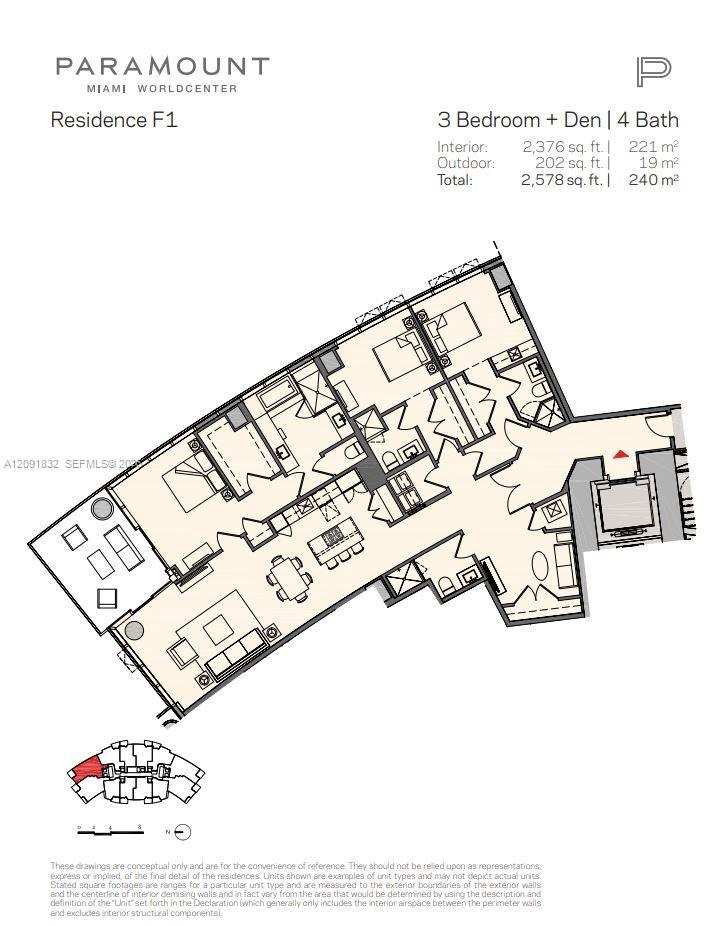 851 NE 1st Ave # 1701, Miami FL 33132